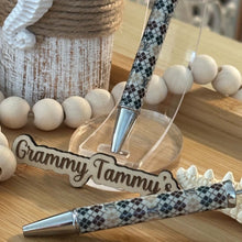Load image into Gallery viewer, LoVe Beadable Pen - Argile Black &amp; Tan
