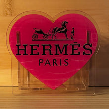Load image into Gallery viewer, Herm Pink Heart - Acrylic Pen/Pencil/Bush Holder
