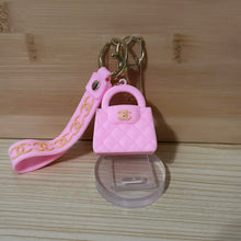 Load image into Gallery viewer, CiCi Pink Soft Silicone PVC Rubber Keychain
