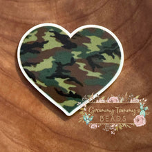 Load image into Gallery viewer, Camo Heart Flatback
