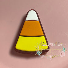 Load image into Gallery viewer, Candy Corn Silicone Focal Bead
