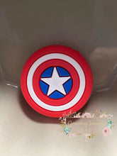 Load image into Gallery viewer, Captain Shield Silicone Bead Focal
