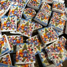 Load image into Gallery viewer, Cartoon Christmas Square Silicone Focal Beads Silicone Focal Bead

