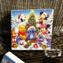 Load image into Gallery viewer, Cartoon Christmas Square Silicone Focal Beads Silicone Focal Bead
