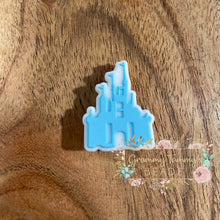 Load image into Gallery viewer, Castle - Blue Silicone Focal Beads
