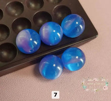 Load image into Gallery viewer, Cat Eye16mm Round Acrylic Beads - Assorted Colors Available #7 16mm Cats Eye

