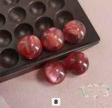 Load image into Gallery viewer, Cat Eye16mm Round Acrylic Beads - Assorted Colors Available #8 16mm Cats Eye
