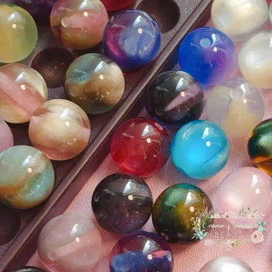 Cat Eye16mm Round Acrylic Beads - Assorted Colors Available 16mm Cats Eye