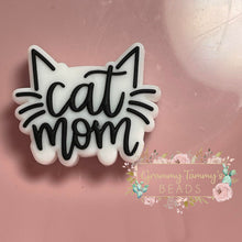 Load image into Gallery viewer, Cat Mom Silicone Focal Bead
