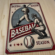 Load image into Gallery viewer, Creative Tin Sign 8X12 - Baseball Season
