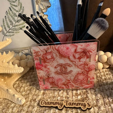 Load image into Gallery viewer, CiCi Pink Perfume &amp; Pearls - Acrylic Pen/Pencil/Brush Holder
