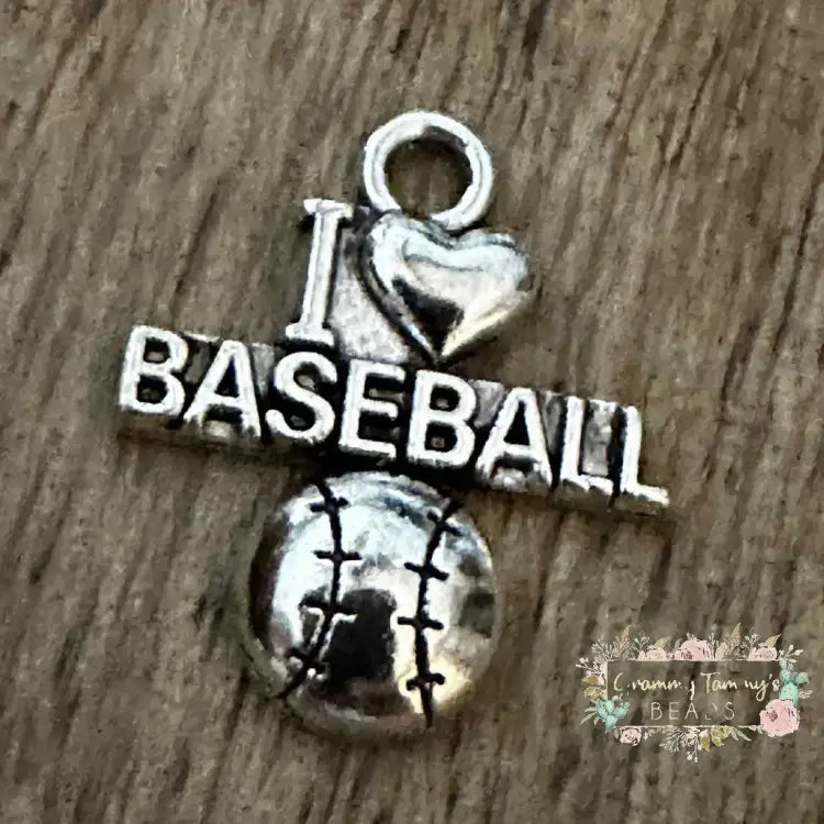I Love Baseball Charm Charms