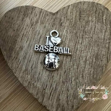 Load image into Gallery viewer, I Love Baseball Charm Charms
