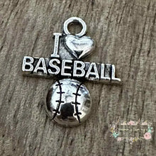 Load image into Gallery viewer, I Love Baseball Charm Charms

