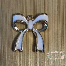 Load image into Gallery viewer, Charms - Classic White Bow Charms - One Count Charms
