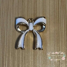 Load image into Gallery viewer, Charms - Classic White Bow Charms - One Count Charms
