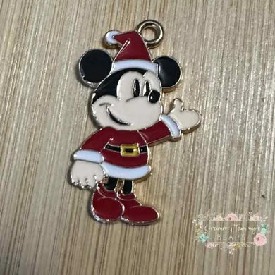 Charms - Mouse Santa Standing - 1 Count Charms