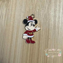 Load image into Gallery viewer, Charms - Mouse Santa Standing - 1 Count Charms
