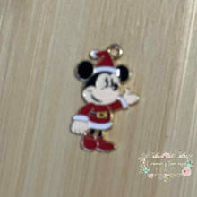 Load image into Gallery viewer, Charms - Mouse Santa Standing - 1 Count Charms
