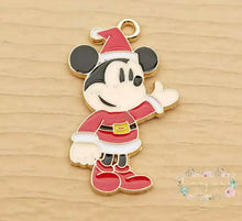 Load image into Gallery viewer, Charms - Mouse Santa Standing - 1 Count Charms
