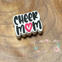 Load image into Gallery viewer, Cheer Mom Silicone Focal Bead
