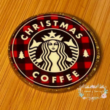 Load image into Gallery viewer, Christmas Coffee - Gold Glitter Flatback Glitter Flatback
