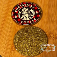 Load image into Gallery viewer, Christmas Coffee - Gold Glitter Flatback Glitter Flatback
