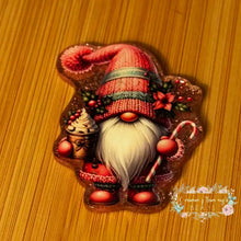 Load image into Gallery viewer, Christmas Gnome - Pink Glitter Flatback Glitter Flatback
