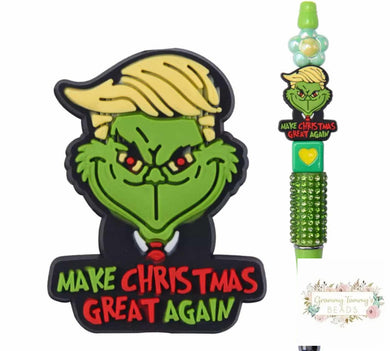 Christmas - Making Christmas Great Again Silicone Focal Bead