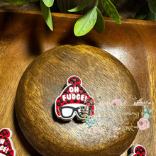 Load image into Gallery viewer, Christmas Oh Fudge Silicone Focal Bead
