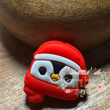 Load image into Gallery viewer, Christmas Penguin Head Silicone Focal Bead Beads
