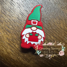 Load image into Gallery viewer, Christmas Present Gnome Silicone Focal Bead Beads
