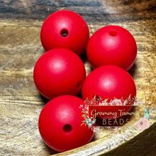 Load image into Gallery viewer, Christmas Red 12Mm Silicone Bead
