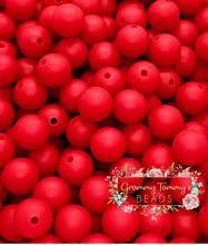 Load image into Gallery viewer, Christmas Red 12Mm Silicone Bead
