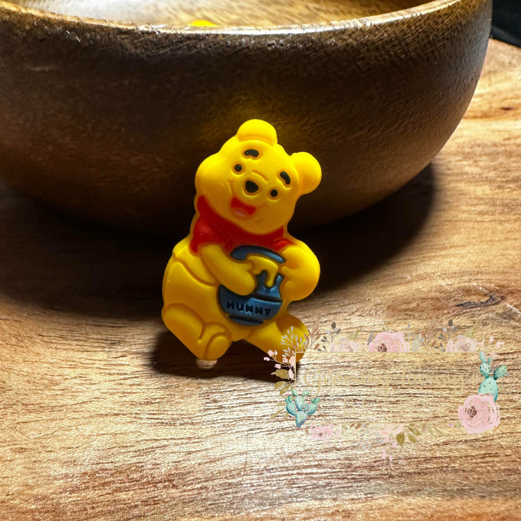 Chubby Honey Bear Silicone Focal Bead