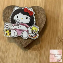 Load image into Gallery viewer, Chunky Cat Glitter Flatbacks Glitter Flatback
