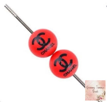 Load image into Gallery viewer, Cici 15Mm Red Round Silicone Beads
