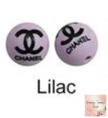 CiCi 15mm Silicone Bead - Lilac 15mm Round Silicone Beads