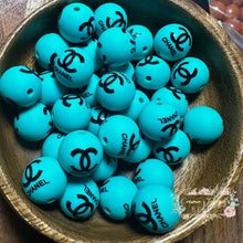 Load image into Gallery viewer, Cici 15Mm Turquoise Silicone Bead Round Beads

