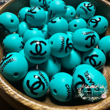 Load image into Gallery viewer, Cici 15Mm Turquoise Silicone Bead Round Beads
