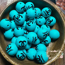 Load image into Gallery viewer, Cici 15Mm Turquoise Silicone Bead Round Beads
