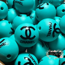 Load image into Gallery viewer, Cici 15Mm Turquoise Silicone Bead Round Beads
