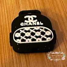 Load image into Gallery viewer, CiCi Black BackPack - Silicone Focal Bead Silicone Focal Bead
