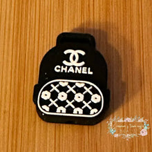 Load image into Gallery viewer, CiCi Black BackPack - Silicone Focal Bead Silicone Focal Bead
