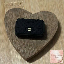 Load image into Gallery viewer, CiCi Black Purse #1 Silicone Focal Bead Silicone Focal Bead
