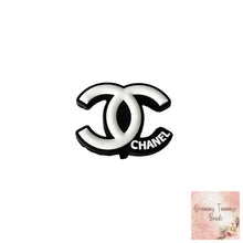 Load image into Gallery viewer, CiCi Black &amp; White Letters Silicone Focal Beads Silicone Focal Bead

