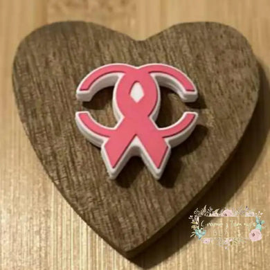 CiCi Cancer Ribbon - Silicone Focal Bead - One Count Silicone Focal Bead