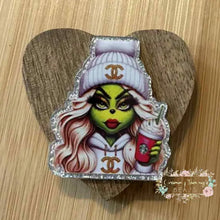 Load image into Gallery viewer, CICI Green Girl Glitter Flatback Glitter Flatback
