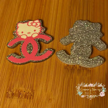 Load image into Gallery viewer, CiCi Kitty - Pink Glitter Flatback Glitter Flatback
