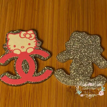 Load image into Gallery viewer, CiCi Kitty - Pink Glitter Flatback Glitter Flatback
